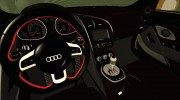 Audi R8 v10 2010 для GTA San Andreas миниатюра 6