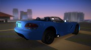 Dodge Viper SRT-10 Roadster TT Black Revel for GTA Vice City miniature 3