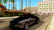Вugatti Veyron (cop version) para GTA San Andreas miniatura 1