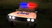 ВАЗ 2106 SA style Police для GTA San Andreas миниатюра 6