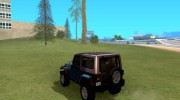 Jeep Wrangler Rubicon для GTA San Andreas миниатюра 3