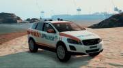 Volvo XC60 - Swiss - GE Police para GTA 5 miniatura 1