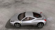 Ferrari F458 для GTA San Andreas миниатюра 2