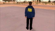 FBI Skin para GTA San Andreas miniatura 3