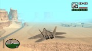 Lockheed Martin F-22 Raptor для GTA San Andreas миниатюра 7