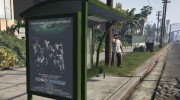 Ghostbusters Movie Poster Bus Station для GTA 5 миниатюра 2