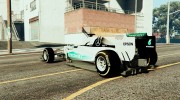 Mercedes W06 F1 HQ для GTA 5 миниатюра 2