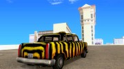 Zebra Cabbie для GTA San Andreas миниатюра 4