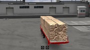 Old School Flatbed Trailer for Euro Truck Simulator 2 miniature 2