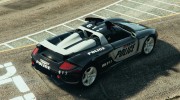 Porsche Carrera GT Cop для GTA 5 миниатюра 4