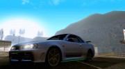 Nissan Skyline GT-R street racers stile for GTA San Andreas miniature 1