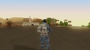 COD BO Russian Soldier Winter Balaclava para GTA San Andreas miniatura 3