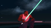 Зелёный световой меч v2 para GTA San Andreas miniatura 2