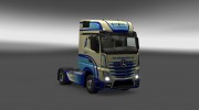 Скин CAFRREY International для Mercedes Actros MP4 для Euro Truck Simulator 2 миниатюра 3