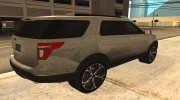 Ford Explorer V2 2013 para GTA San Andreas miniatura 2
