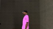 Розовая футболка Polo Nike для GTA San Andreas миниатюра 3