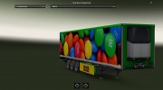 M&M’s cooliner trailer mod by BarbootX para Euro Truck Simulator 2 miniatura 2
