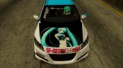 Honda CRZ Mugen - Miku Hatune Itasha для GTA San Andreas миниатюра 4