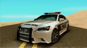 Lexus GS350 F Sport Series IV Police 2013 для GTA San Andreas миниатюра 6