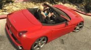2012 Ferrari California BETA для GTA 5 миниатюра 8