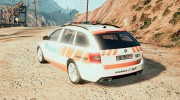 Skoda Octavia RS Swiss - GE Police for GTA 5 miniature 3