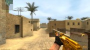 Gold AK47 V2 для Counter-Strike Source миниатюра 1