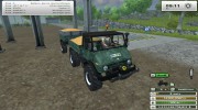 Unimog U 84 406 Series и Trailer v 1.1 Forest for Farming Simulator 2013 miniature 16