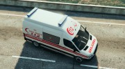 Mercedes Sprinter Turkish Ambulance for GTA 5 miniature 4