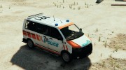 VW T5 Swiss - GE Police para GTA 5 miniatura 4