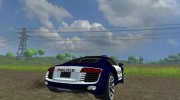 Audi R8 Police car для Farming Simulator 2013 миниатюра 4