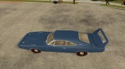 Dodge Charger Daytona 1969 para GTA San Andreas miniatura 2