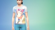 Мужская футболка с хентай принтом para Sims 4 miniatura 1