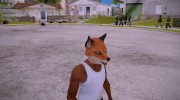 Fox mask (GTA V Online) для GTA San Andreas миниатюра 4