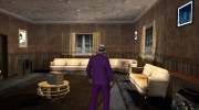 Skin GTA V Online HD в фиолетовом костюме для GTA San Andreas миниатюра 4