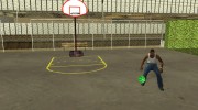 Green basketball ball by Vexillum para GTA San Andreas miniatura 5