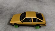 Toyota Corolla Carib AE86 para GTA San Andreas miniatura 2