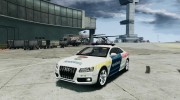 Audi S5 Hungarian Police Car white body для GTA 4 миниатюра 1