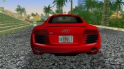 Audi R8 2007 для GTA Vice City миниатюра 2
