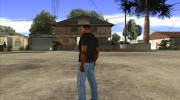CJ в футболке (Crow) для GTA San Andreas миниатюра 4