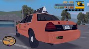 Ford Crown Victoria P70 LWB Taxi 2002-2006 г для GTA 3 миниатюра 3