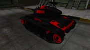 Черно-красные зоны пробития M24 Chaffee для World Of Tanks миниатюра 3