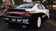 Dodge Charger RT Max Police 2011 [ELS] para GTA 4 miniatura 3