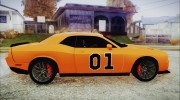 Dodge Challenger SRT-8 2015 Hellcat General Lee для GTA San Andreas миниатюра 3