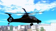 Sikorsky RAH-66 Comanche stealth green para GTA San Andreas miniatura 3