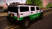 Hummer H2 Colombian Police для GTA San Andreas миниатюра 2