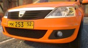 Dacia Logan Taxi для GTA 4 миниатюра 3