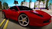 Ferrari 458 Italia F142 2010 для GTA San Andreas миниатюра 4