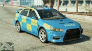 Essex Police Mitsubishi Evo X for GTA 5 miniature 1