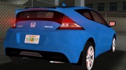 Honda CR-Z 2010 для GTA Vice City миниатюра 6