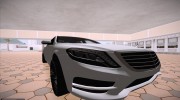 Mercedes Benz S63 AMG W222 для GTA San Andreas миниатюра 7